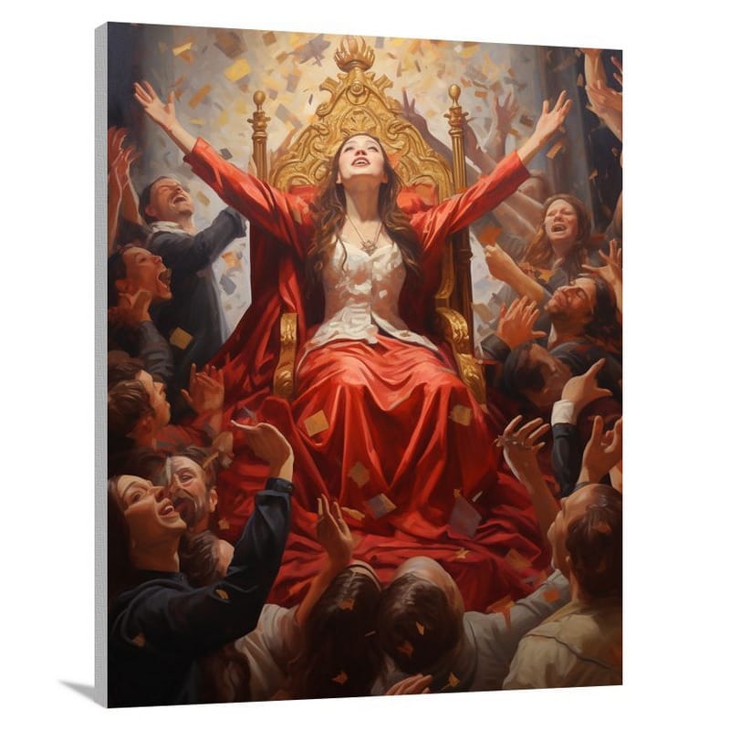 Royalty, People, contemporary art painting - Canvas Print
