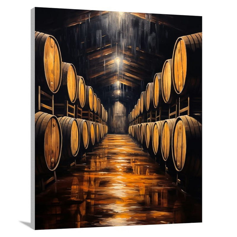 Rum Cellar Serenity - Canvas Print