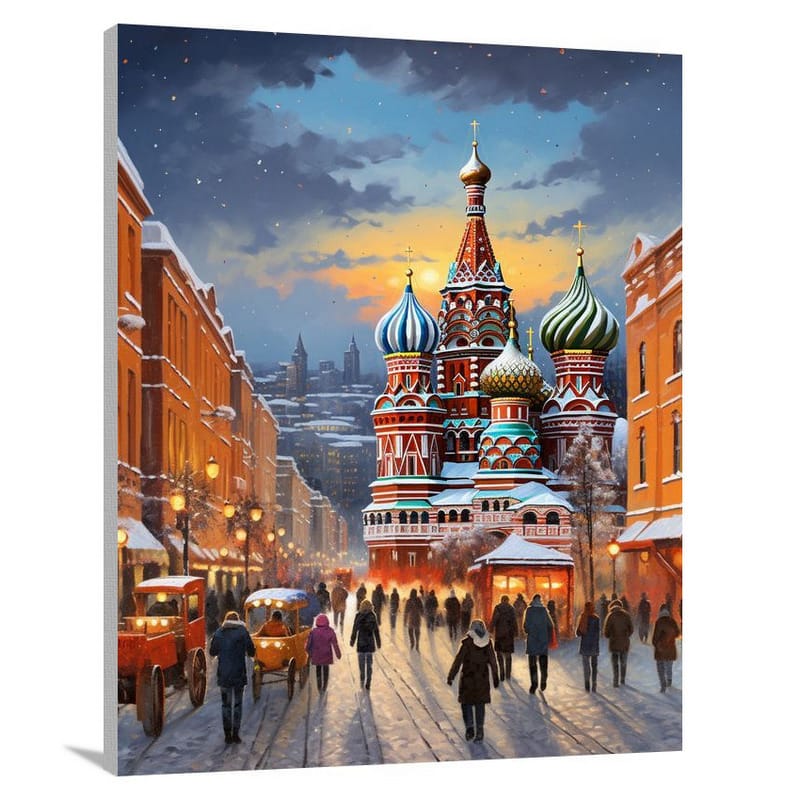 Russia's Vibrant Streets - Canvas Print