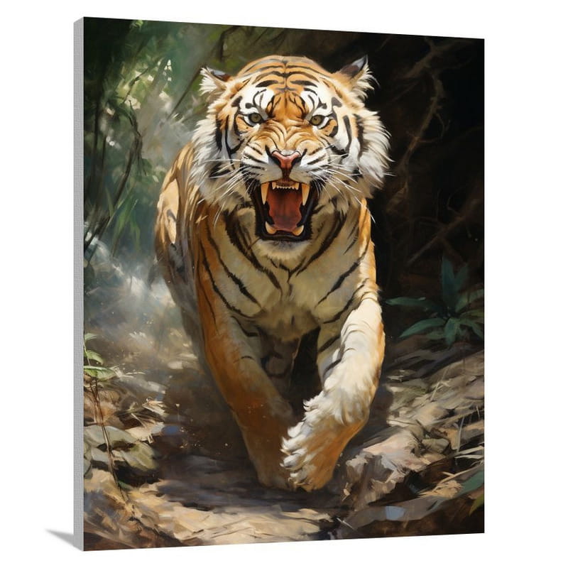 Sabertooth Tiger's Majesty - Canvas Print