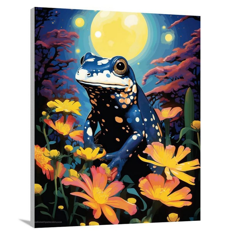 Salamander's Serenade - Pop Art - Canvas Print