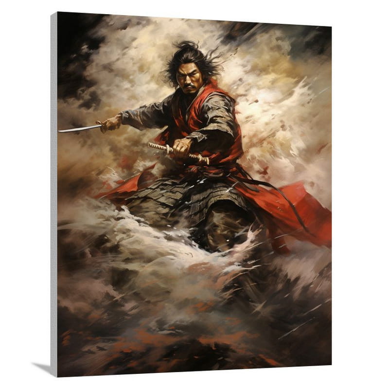 Samurai's Battle: - Canvas Print