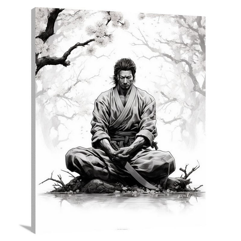 Samurai's Reflections - Canvas Print