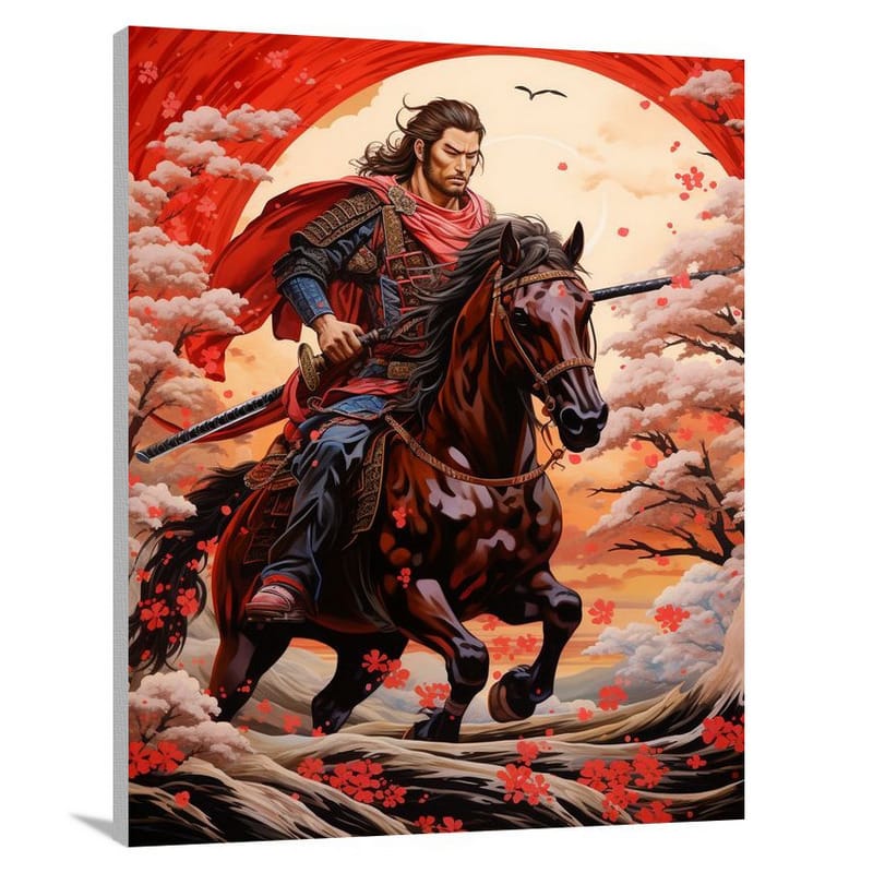 Samurai's Ride - Pop Art - Canvas Print