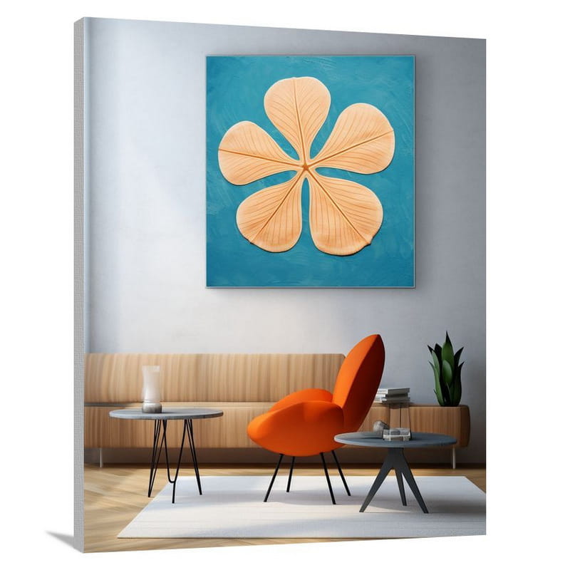 Sand Dollar Symphony - Minimalist - Canvas Print