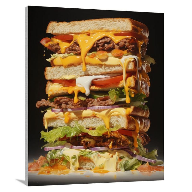Sandwich Symphony - Contemporary Art - Canvas Print
