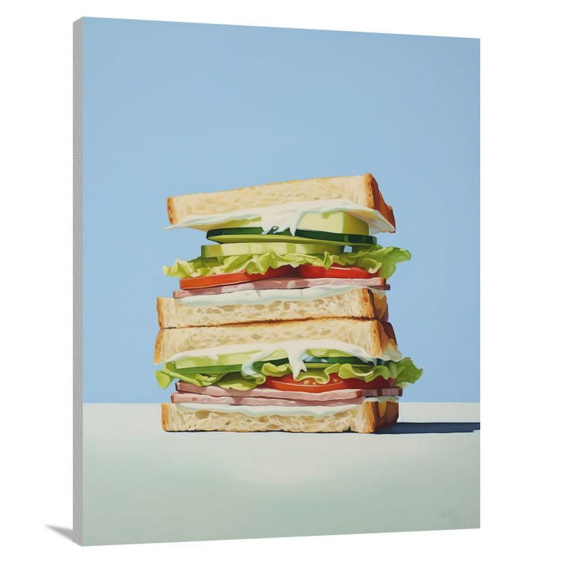 Sandwich Symphony - Minimalist 2 - Canvas Print