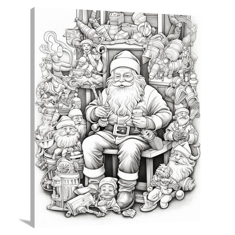 Santa Claus' Workshop - Canvas Print