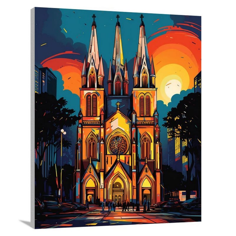 Sao Paulo Cathedral - Canvas Print