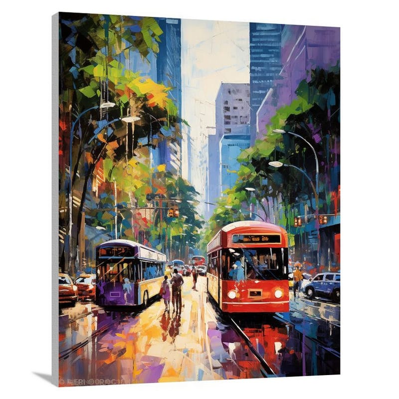 Sao Paulo Symphony: A Vibrant Urban Tapestry - Canvas Print