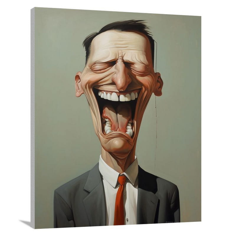 Satirical Humor Unmasked - Canvas Print