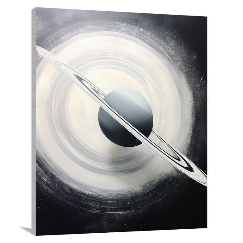 Saturn's Enigmatic Dance - Canvas Print