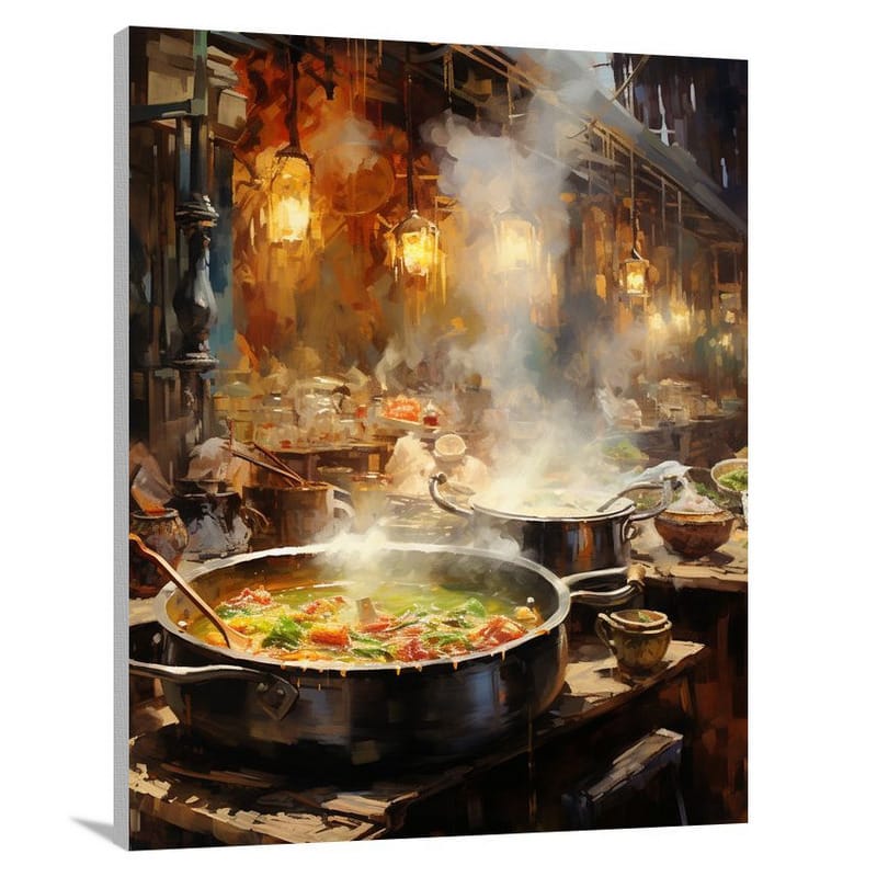 Savory Symphony: Soup's Delight - Canvas Print