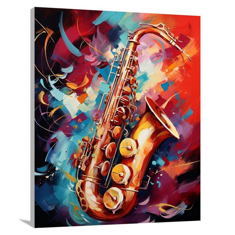 Saxophone - Contemporary Art - Canvas Print