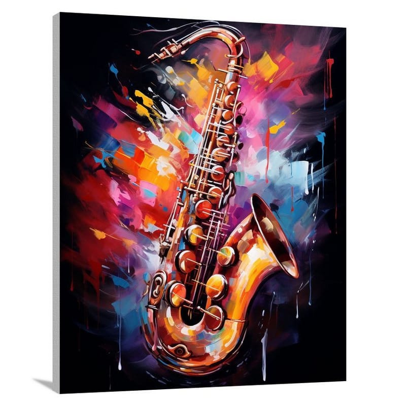 Saxophone - Contemporary Art - Contemporary Art - Canvas Print