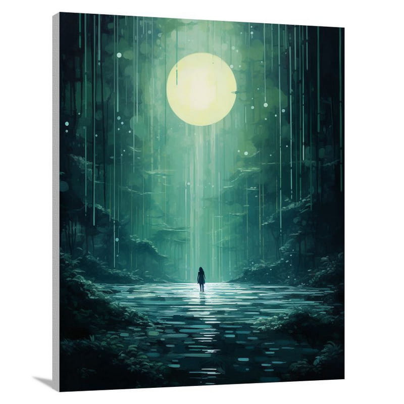 Sci-Fi Planet: Enchanted Waters - Canvas Print