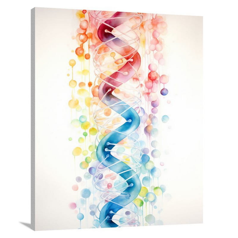 Science Unveiled: The DNA Symphony - Canvas Print