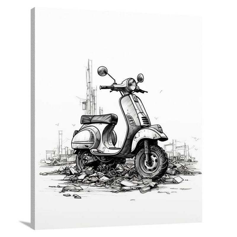 Scooter's Resilience - Canvas Print