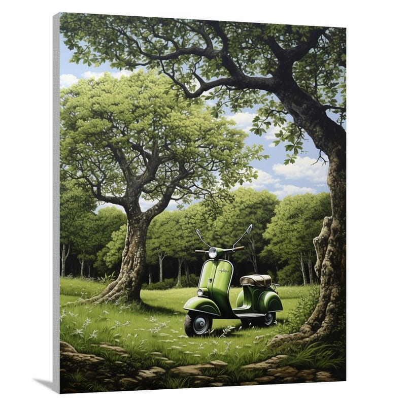 Scooter's Serene Rest - Canvas Print