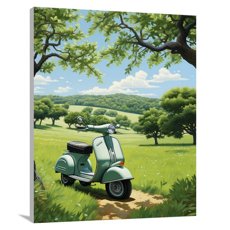 Scooter's Serenity - Canvas Print