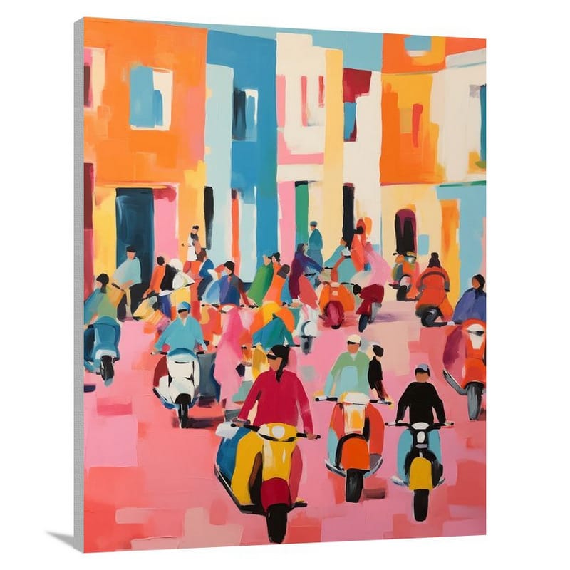 Scooter Symphony - Canvas Print