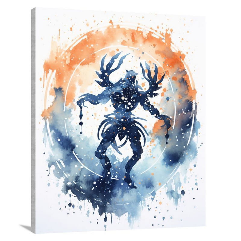 Scorpio's Celestial Antlers - Canvas Print