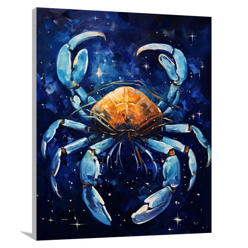 Scorpio's Celestial Dance - Impressionist - Canvas Print