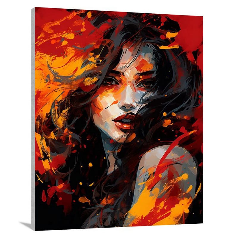 Scorpio's Fiery Passion - Pop Art - Canvas Print
