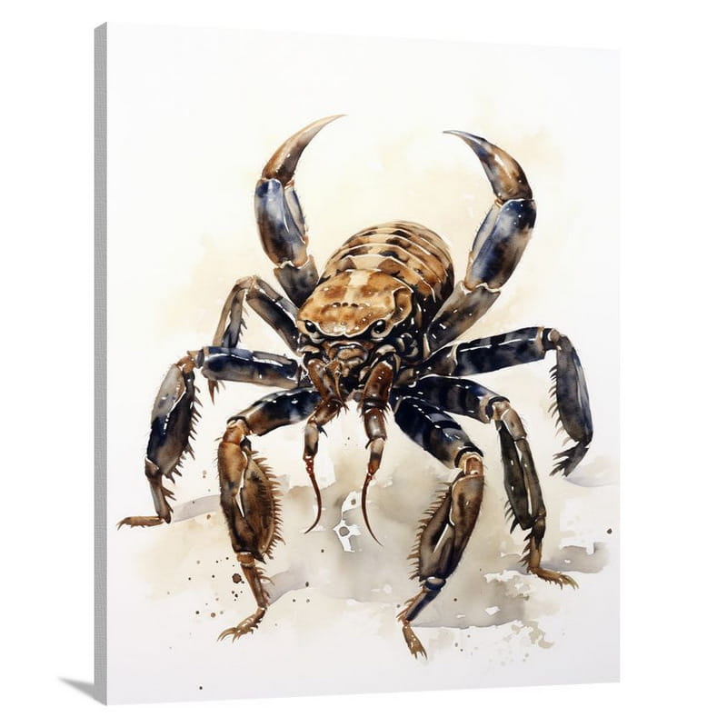 Scorpion's Luminous Armor - Canvas Print