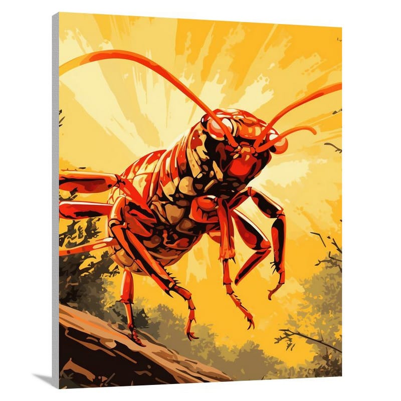 Scorpion's Struggle - Canvas Print