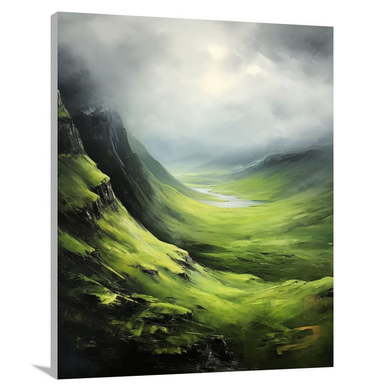Scotland's Majestic Highlands: - Impressionist - Canvas Print