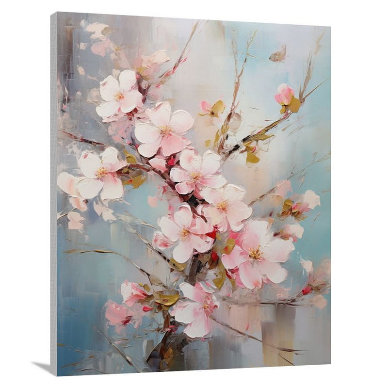 Scroll of Blossoms - Canvas Print