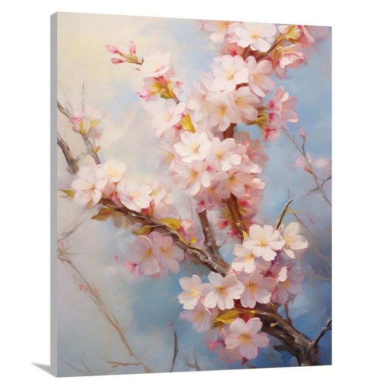 Scrolling Blossoms - Canvas Print