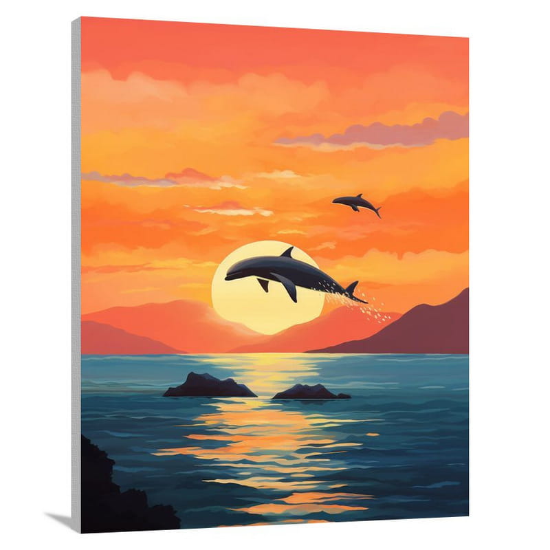 Sea Life, Sea Life: Serene Symphony - Canvas Print