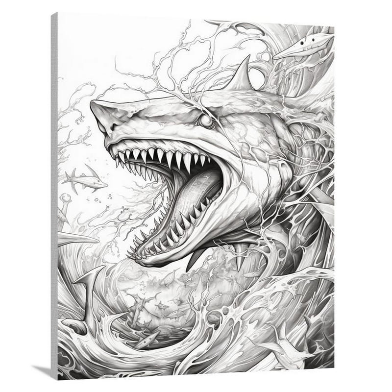 Sea Life, Sea Life: The Battle of Titans - Canvas Print