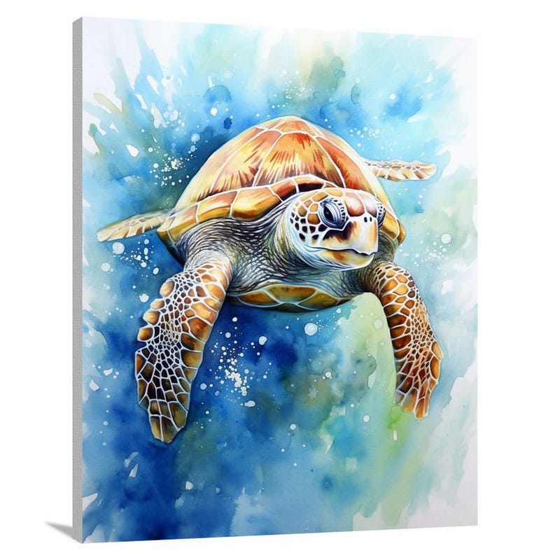 Sea Life, Sea Life: Turtle's Journey - Canvas Print