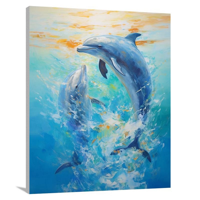 Sea Life Symphony - Impressionist - Canvas Print