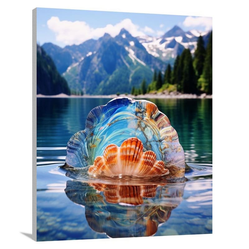 Sea Shell Serenity - Pop Art - Canvas Print