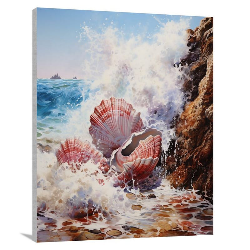 Sea Shell Symphony - Contemporary Art 2 - Canvas Print