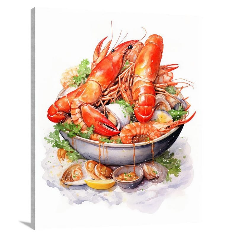 Seafood Delight - Canvas Print
