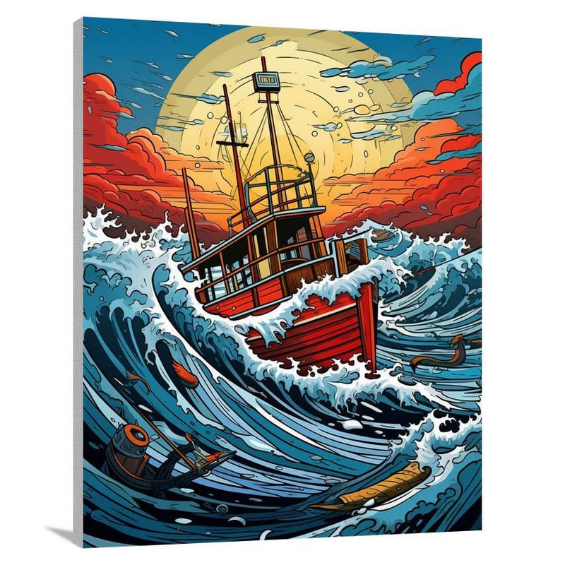 Seafood - Pop Art - Canvas Print