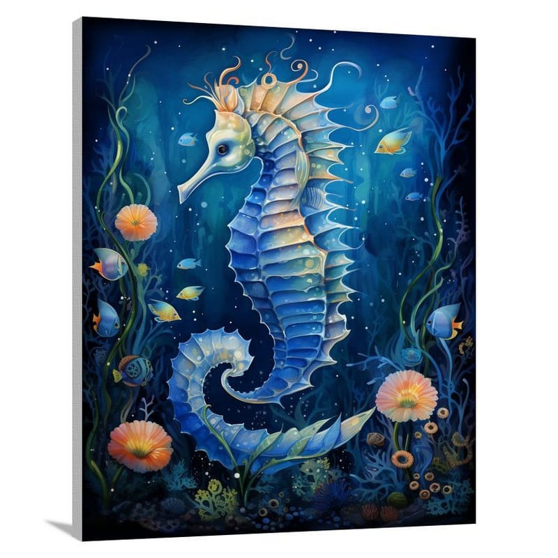 Seahorse Symphony - Contemporary Art - Canvas Print
