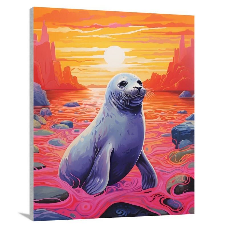 Seal's Solitude - Canvas Print
