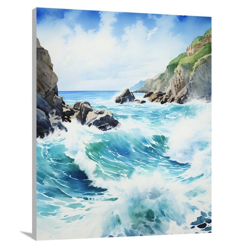 Seascape in the British Virgin Islands - Canvas Print