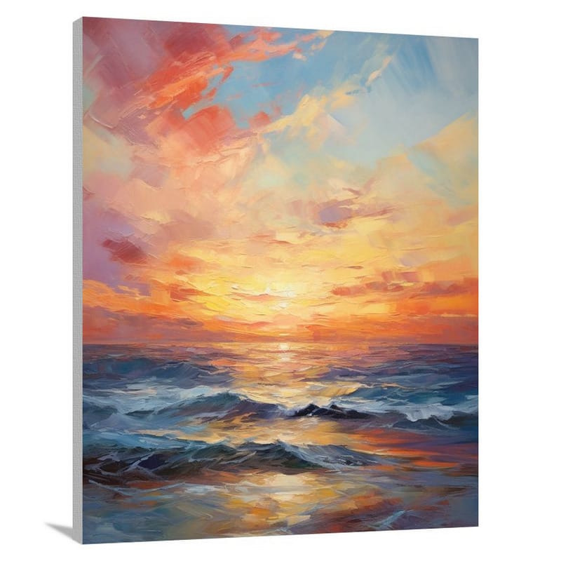 Seascape Symphony - Impressionist - Canvas Print