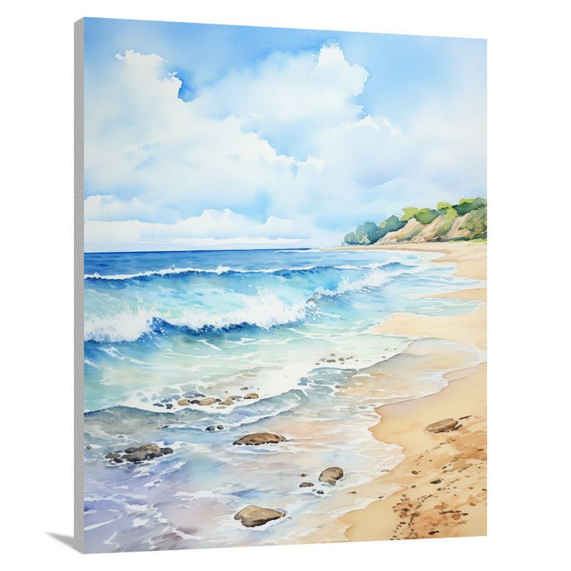 Seascape - Watercolor - Canvas Print