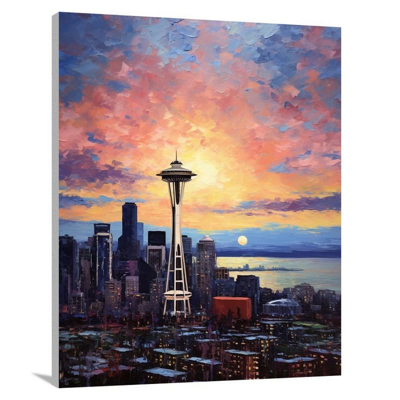 Seattle Sunset - Canvas Print