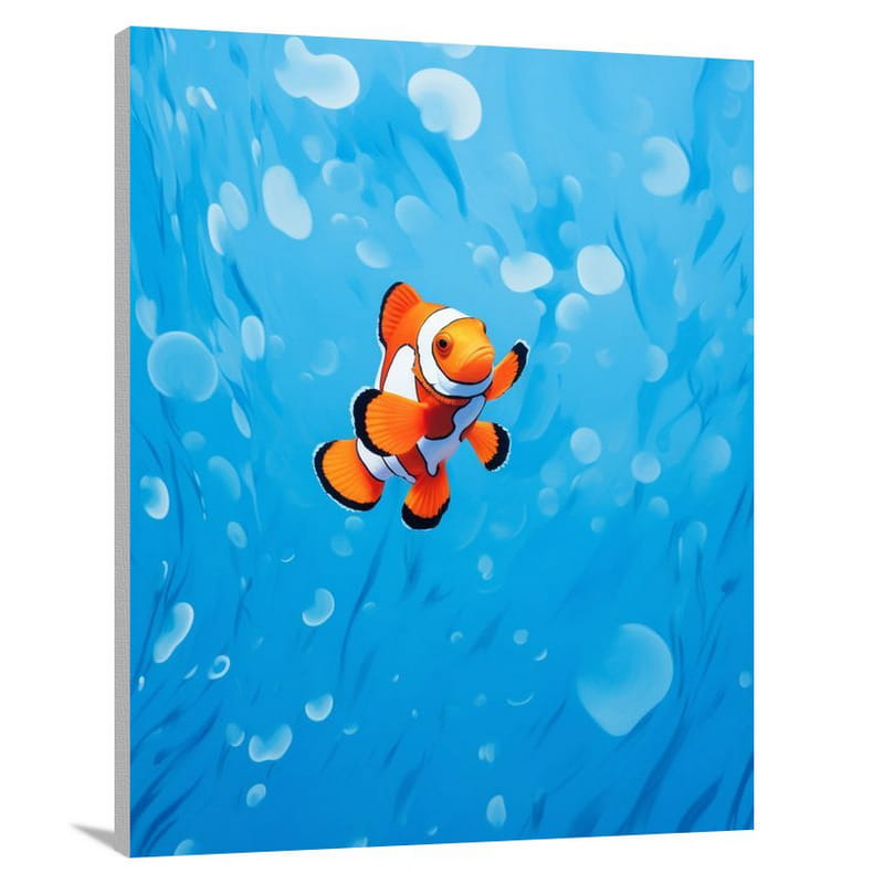 Secrets of the Abyss: Clown Fish - Canvas Print