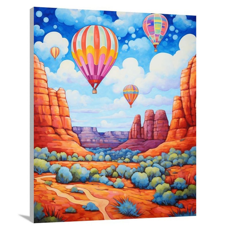 Sedona Skies - Pop Art - Canvas Print