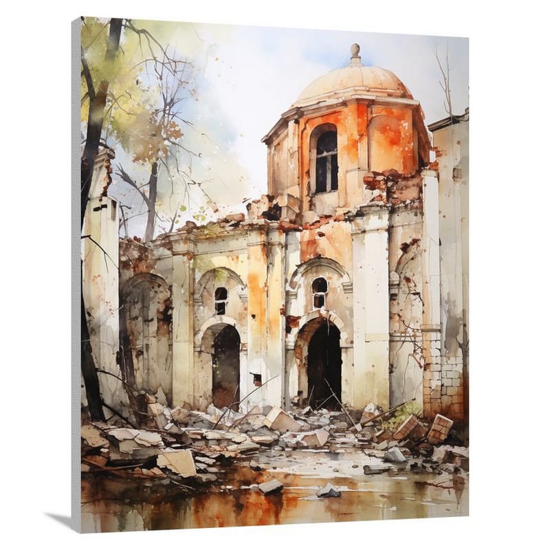 Serbian Resilience - Watercolor - Canvas Print